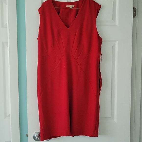 Fully-lined red dress, size 14 (42 " bust) - Picture 1 of 1